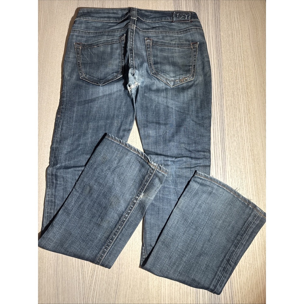 1921 Jeans Womens 29/34 Blue Denim Japanese Ringspun Distressed Y2K Vintage